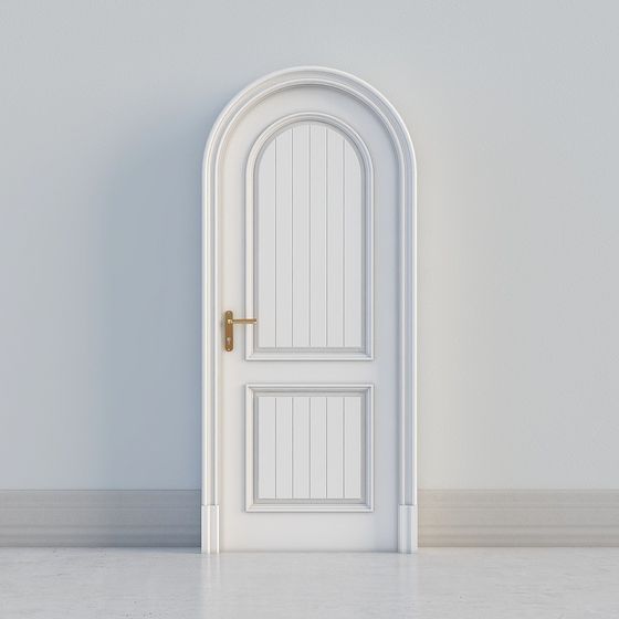 Cửa vòm trắng cổ điển
