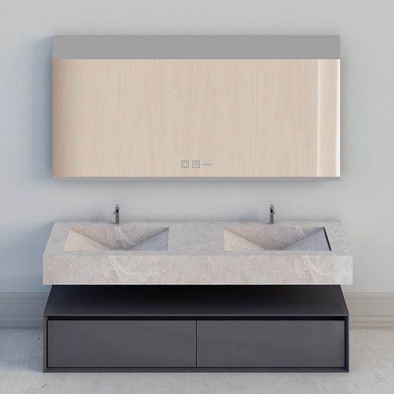 Modern Minimalist Bathroom Vanity 3D model