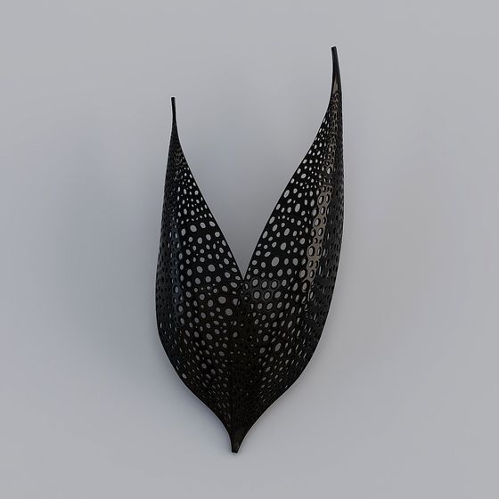 V-Shaped Perforated Panel 3D Model