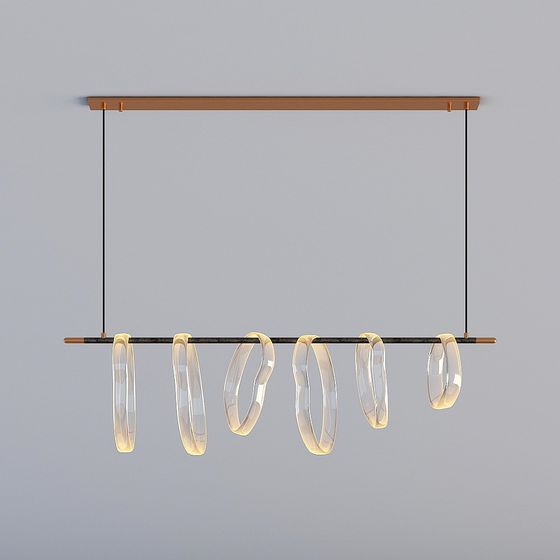 Contemporary Pendant Light 3D model for Interior Design