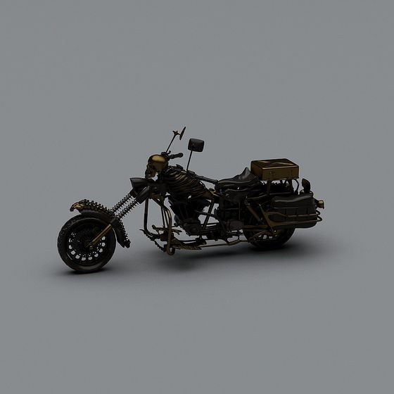 Rogue Knight 3D Model Motorcycle