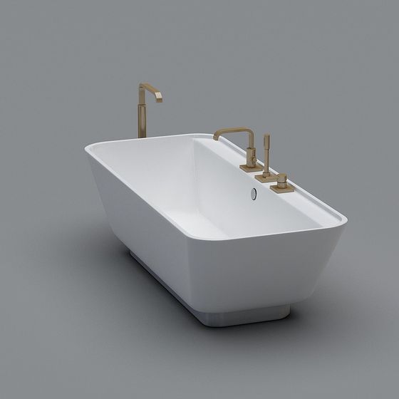 Stylish Modern Bathtub 3D Model