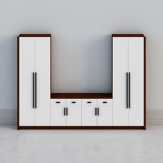 Stylish Urban Storage Cabinet 3D model