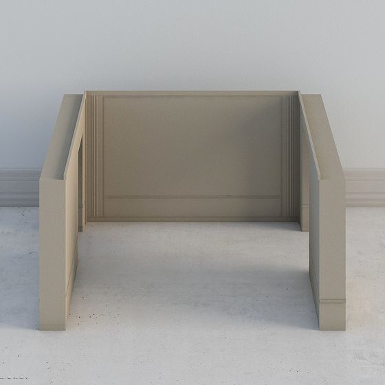 Elegant Minimalist Sofa Chair 3D model for Artistic Spaces