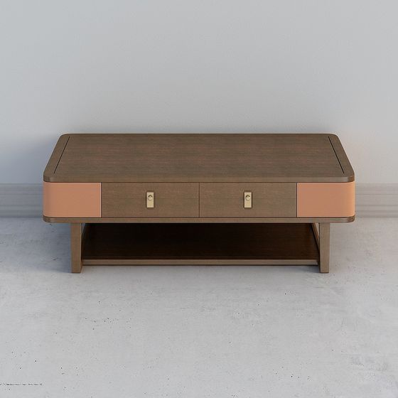 Stylish Low-Poly Coffee Table 3D model