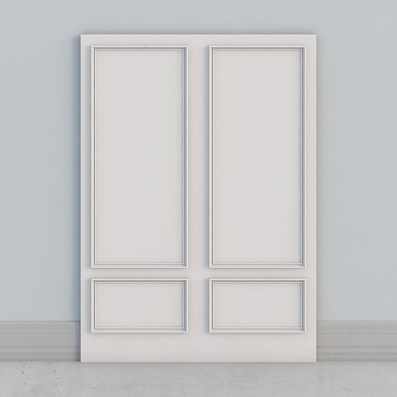 Elegant Low-Polygon 3D Model Door