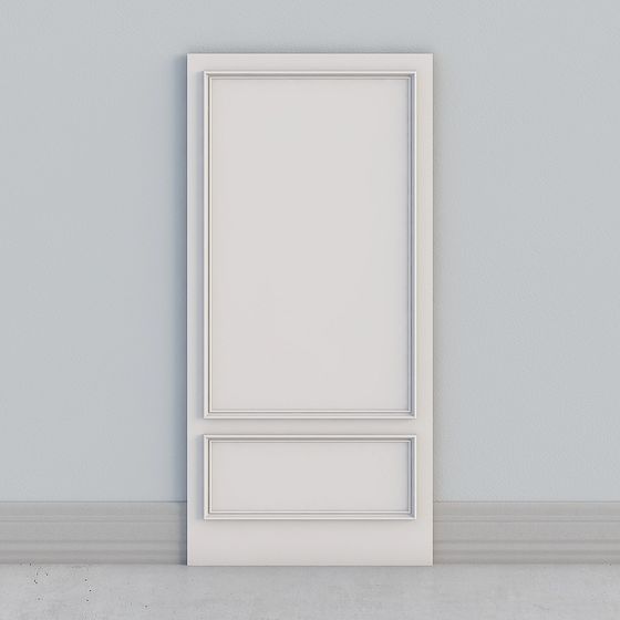 Stylish Low-Poly 3D Model Door Panel for Creative Projects