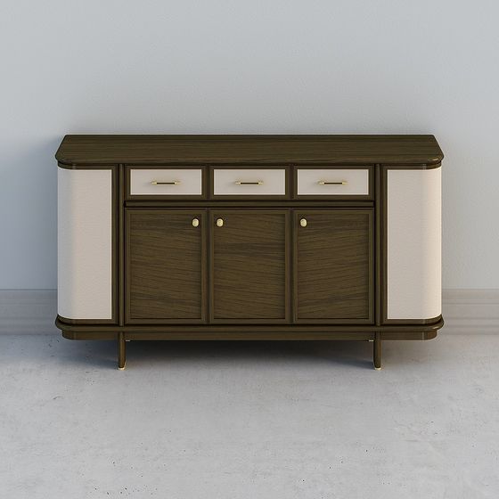 Elegant Mid-Century Modern Sideboard 3D model