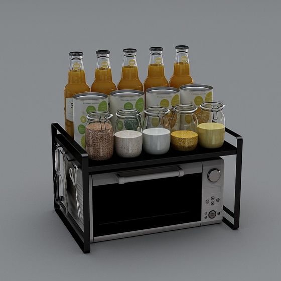 Bakery Station Low-Poly 3D Model for Modern Kitchens