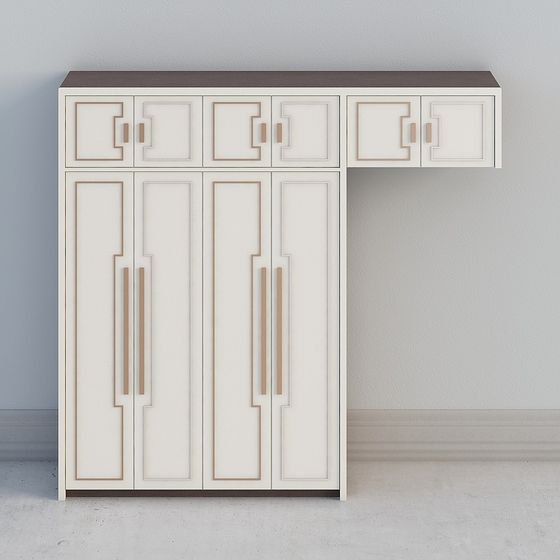 Art Deco Console Cabinet 3D model