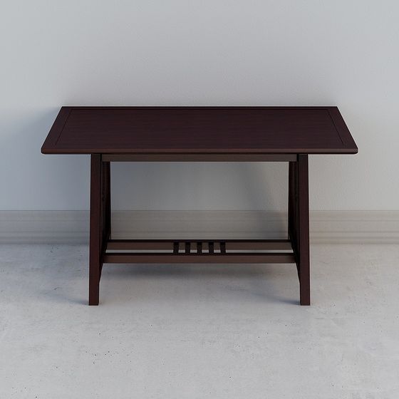 Mid-Century Console Table 3D model