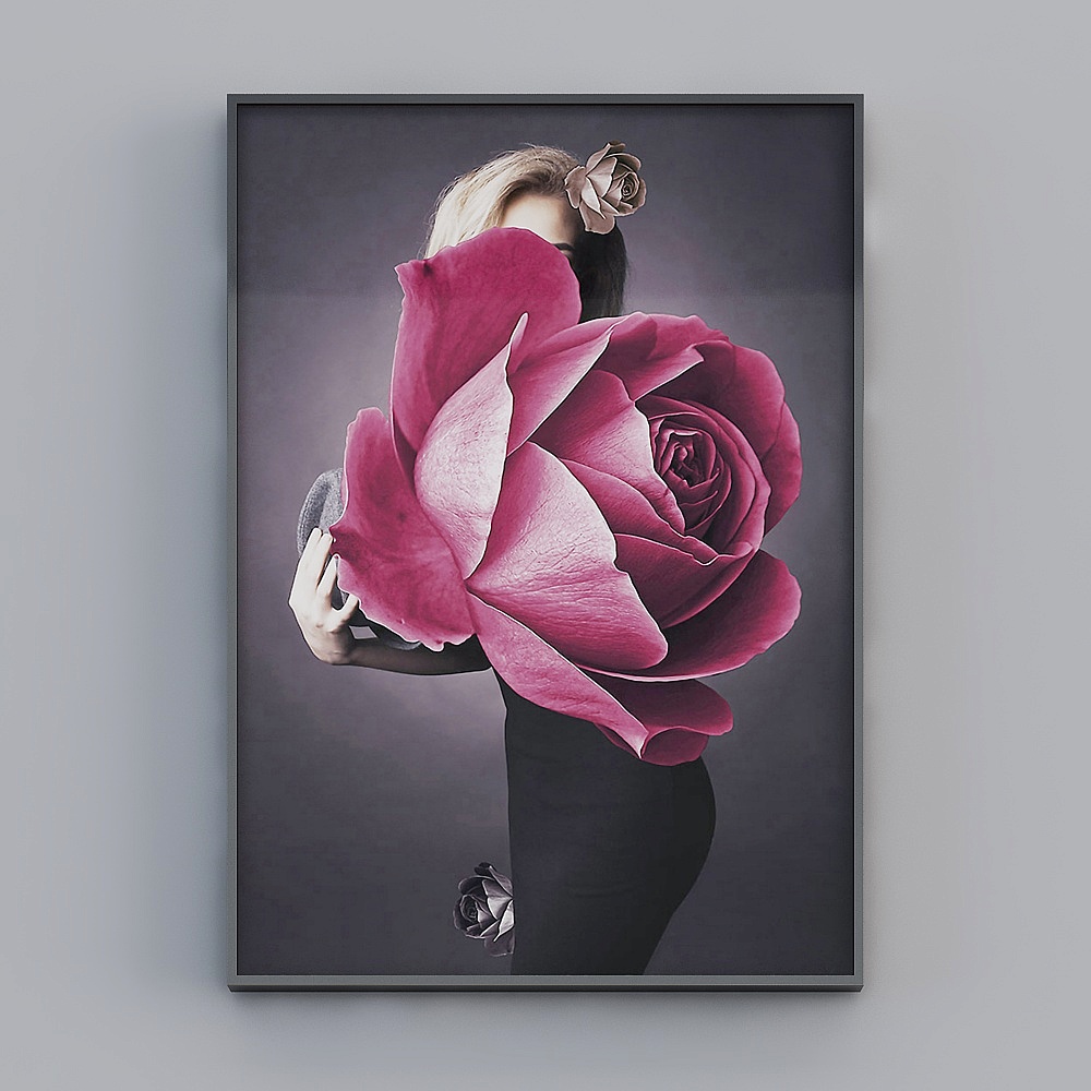 Rose Mystery 3D model: A Dreamlike Fusion of Art and Nature