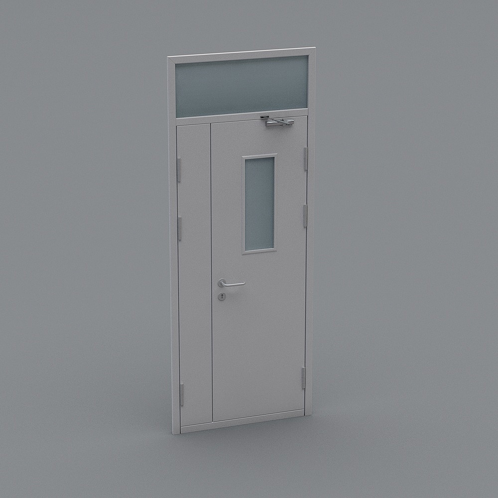 Modern Low-Poly Detailed Door 3D Model