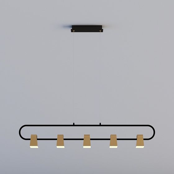 Contemporary Pendant Light 3D model