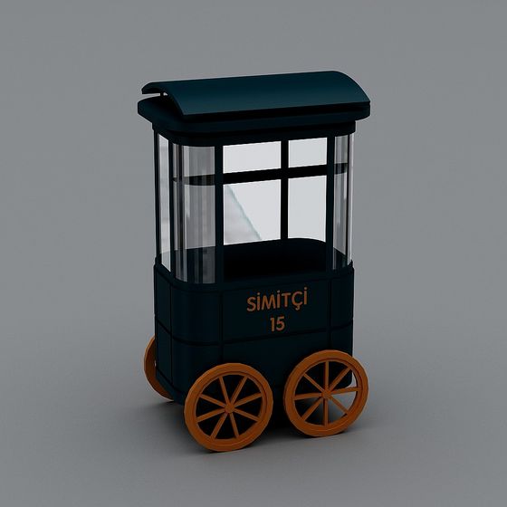 Vintage Food Truck 3D model for Creative Projects