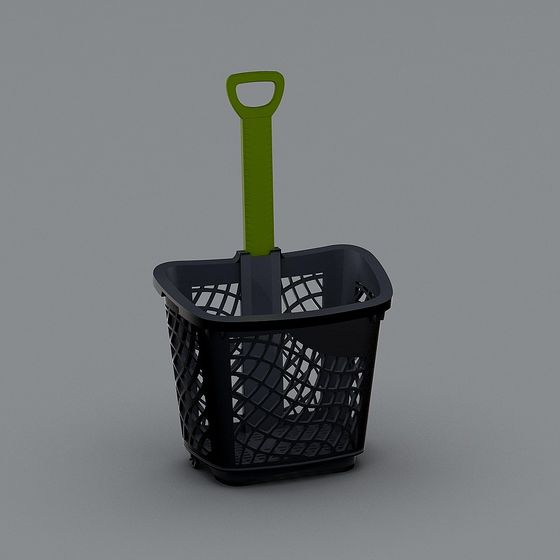 Stylish Shopping Basket 3D model for Creative Projects