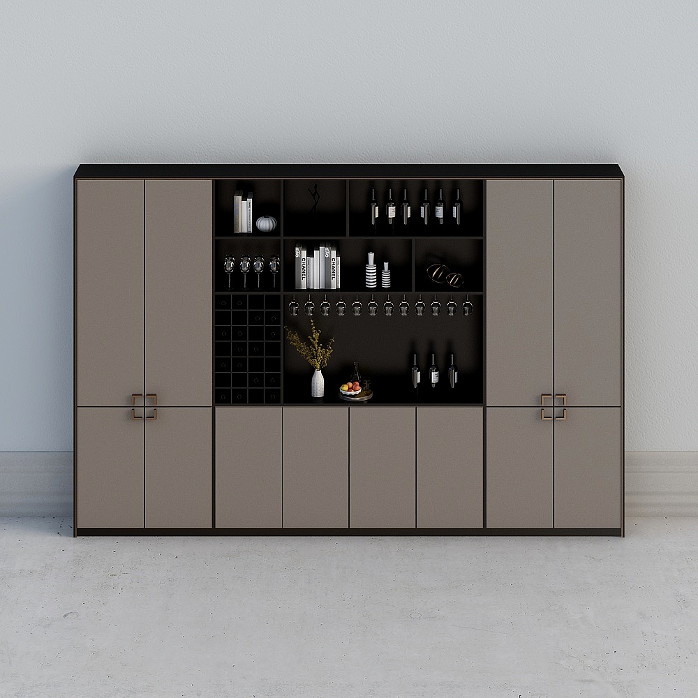 Light luxury wine cabinet 2