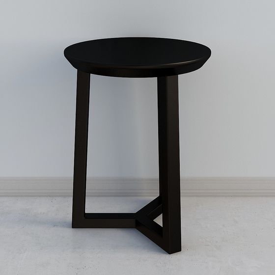 Stylish Minimalist Side Table 3D model