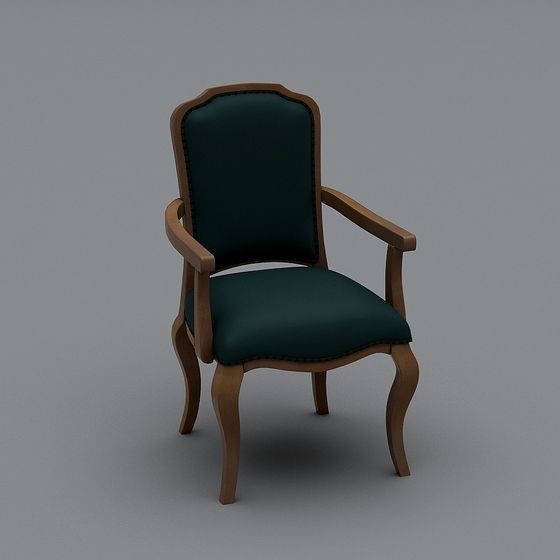 Vintage Elegance Armchair 3D model