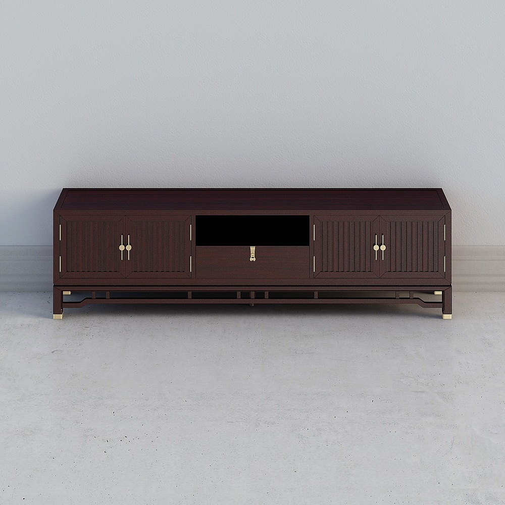 Stylish TV Cabinet 3D model for Modern Interiors