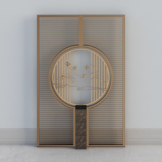 Eastern Mirror 3D model - Merging Tradition with Modern Design