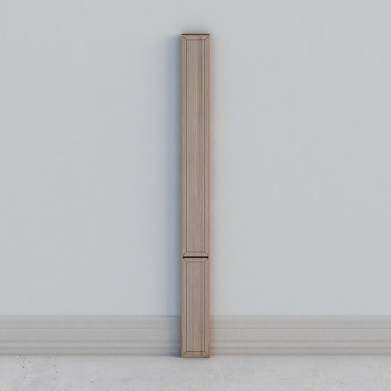 Wooden Decorative Column 3D Model