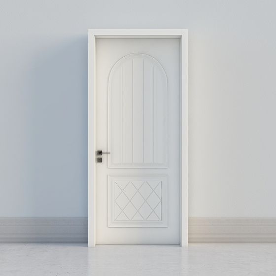 Elegant Arched Door 3D model for Modern Spaces
