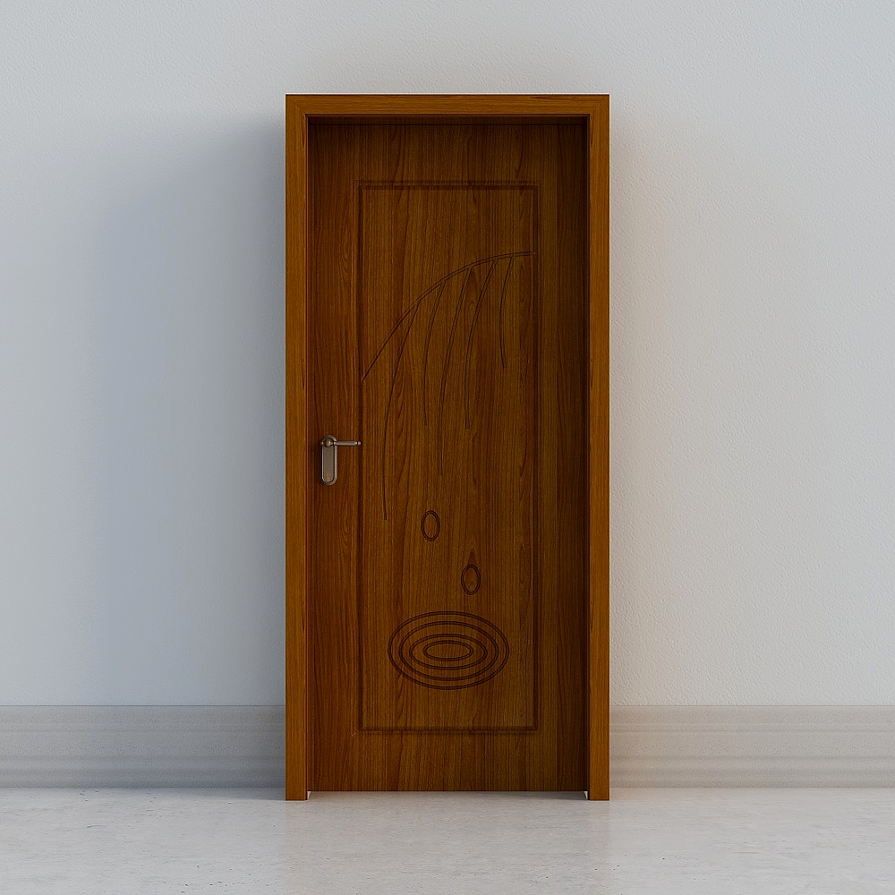 classic brown wooden door