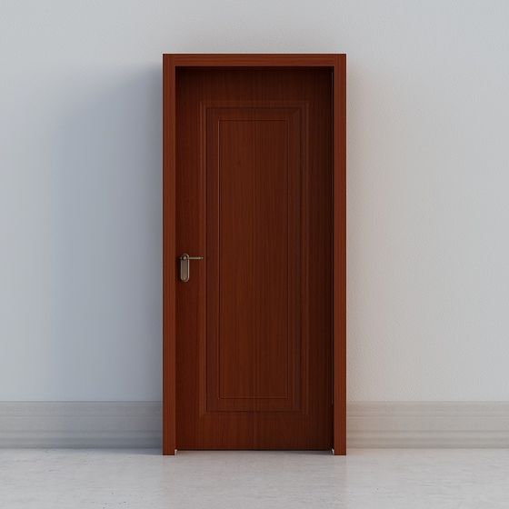 Modern Low-Poly Interior Door 3D Model