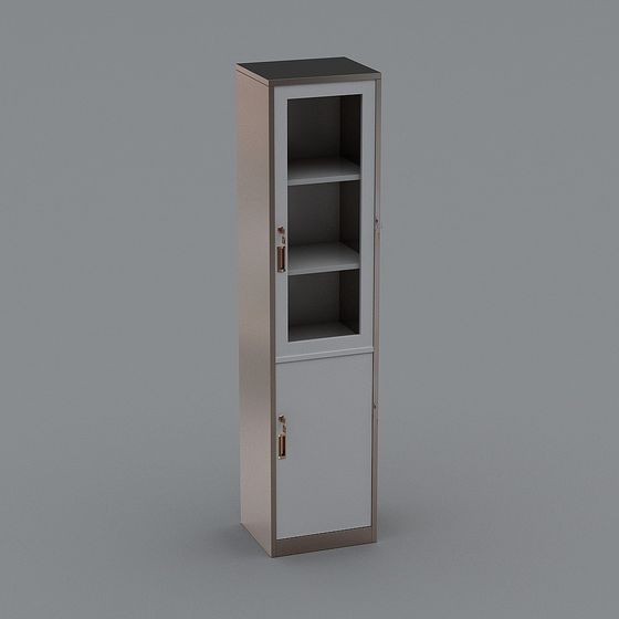 Modern Metal Storage Cabinet 3D model