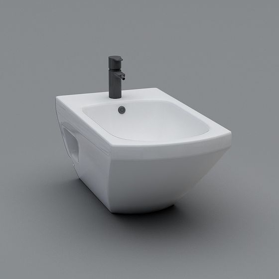 Elegant Modern Minimalist Sink 3D model