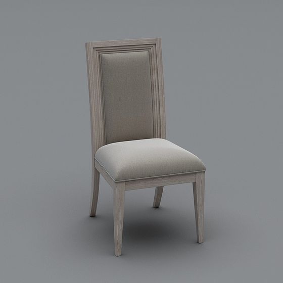 Elegant Minimalist Chair 3D model for Modern Interiors