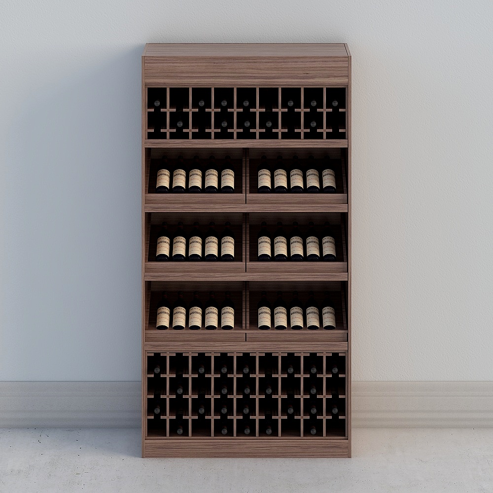 Red wine cabinet single side 3