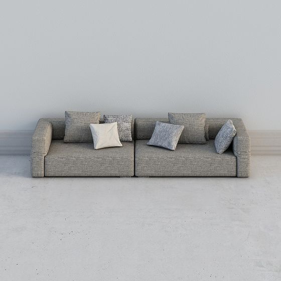 Modern Low-Poly Sofa 3D model