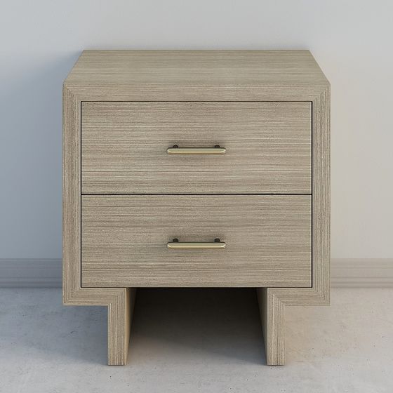 Modern Low-Polygon Nightstand 3D model
