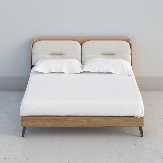 Modern Minimalist Bed Frame 3D model