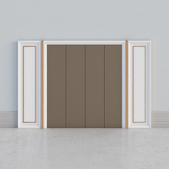 Elegant Door Frame 3D model for Design Projects