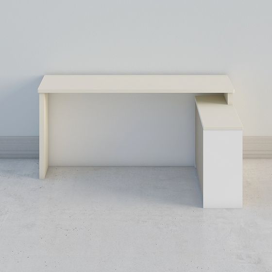 Minimalist Office Desk 3D model for Creative Projects