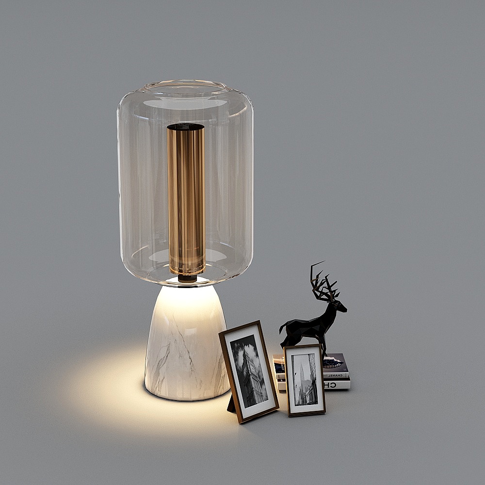 Stylish 3D Table Lamp Model for Modern Interiors
