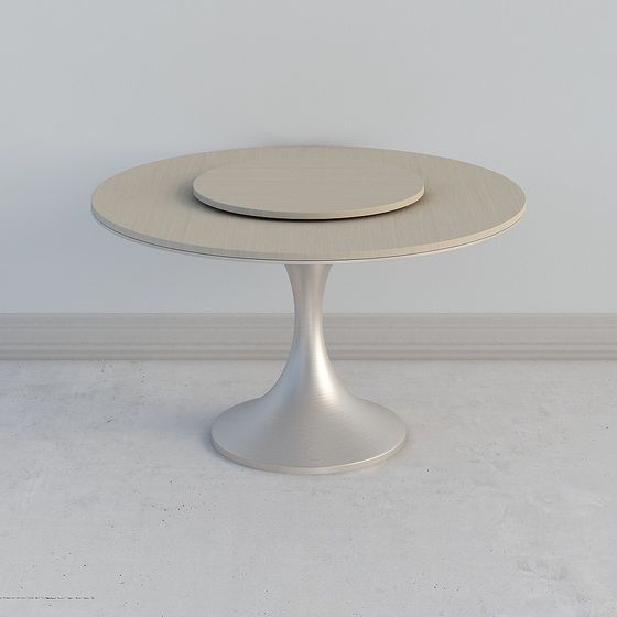 Low-Poly Round Table 3D model Design