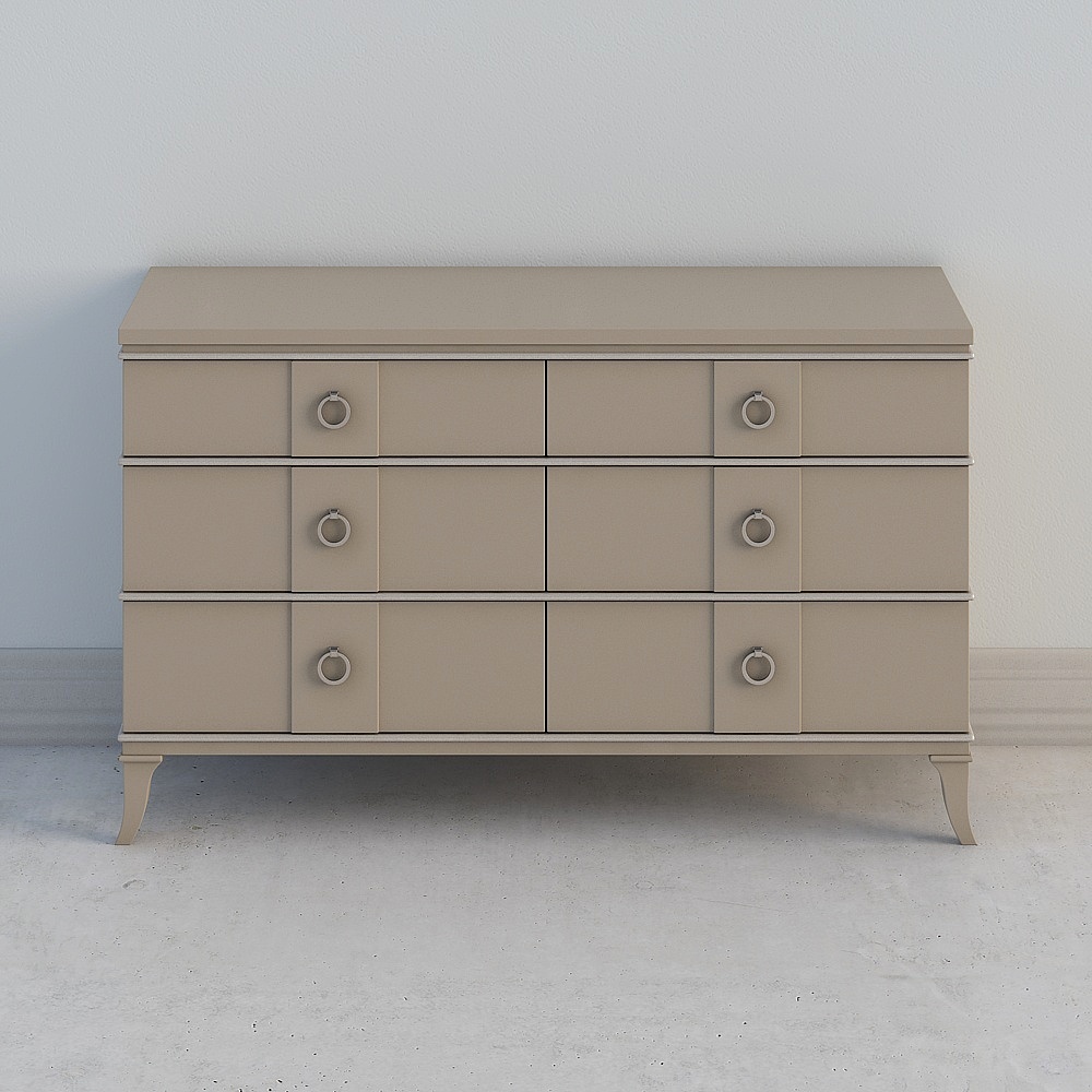 Savannah II Mỹ nhẹ sang trọng tủ sáu thùng tủ phòng ngủ tủ âm tường