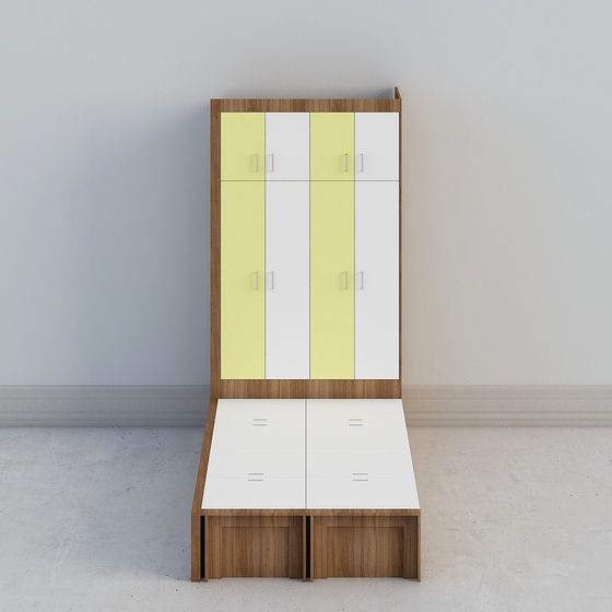 Urban Alley Storage Cabinet 3D model