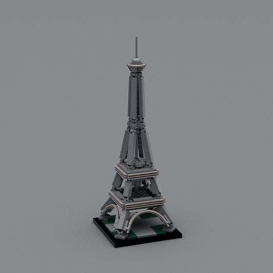 Eiffel Tower Classic 3D Model
