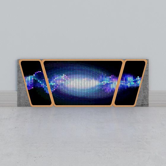 Pixel Wave Panel 3D Model