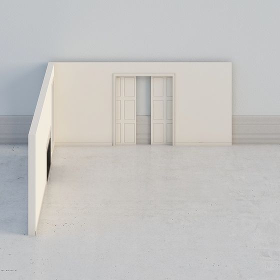 Minimalist Doorway 3D model