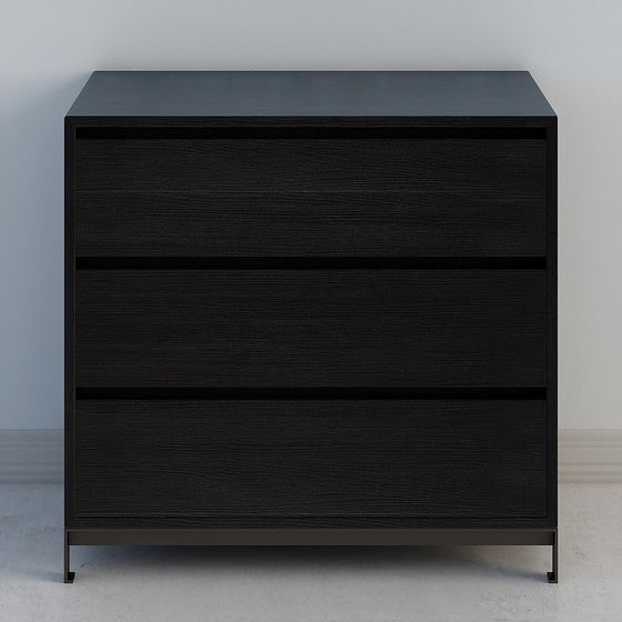 Urban Black Drawer Cabinet 3D model