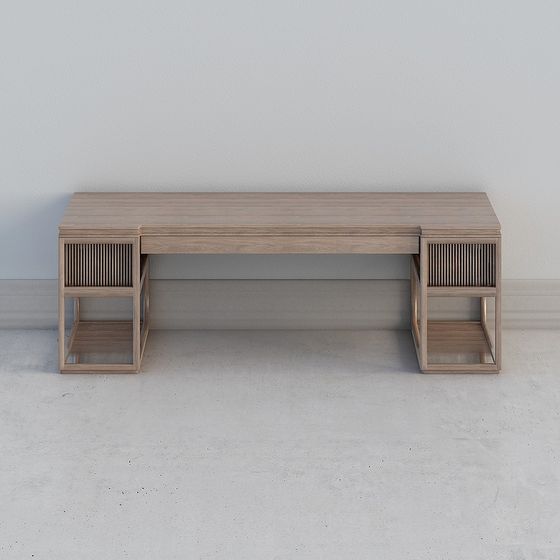 Stylish Urban Study Desk 3D model