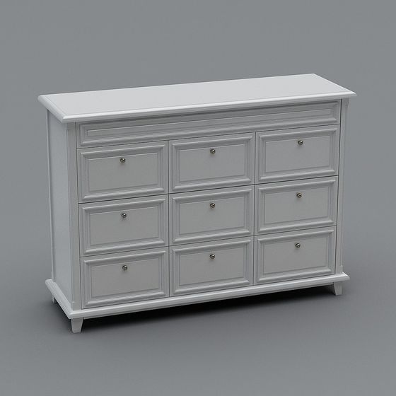 Chic Classic Bedroom Vanity 3D model for Modern Spaces