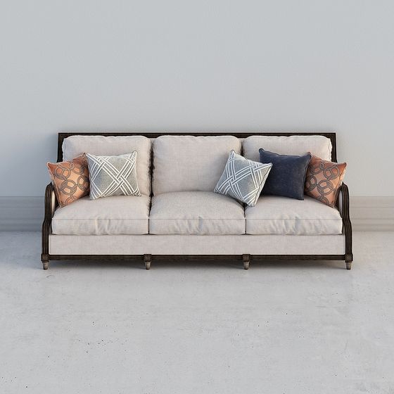 Sofa nhiều người gỗ Mỹ 1.0-LY