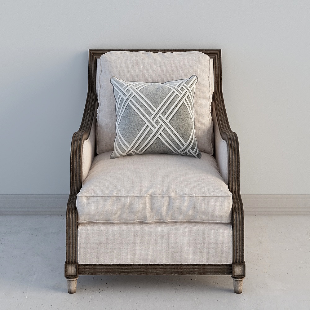 American wooden single sofa 1.0-LY